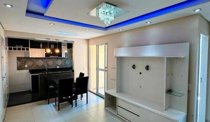 Apartamento 48 metros com 2 dormitorios sendo semi mobiliado