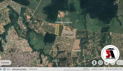 40.000m2 Escriturado aos fundos do Residencial Cancun