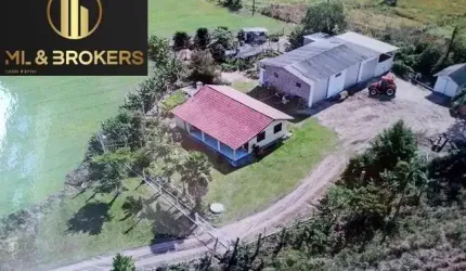 60.500M2 / BARRAÇÃO 150 M2/ 1 KM DA RODOVIA / IDEAL INVESTIDOR