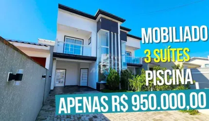 Sobrado com 3 dormitórios à venda, 136 m² por R$ 950.000,00 - Brejatuba - Guaratuba/PR