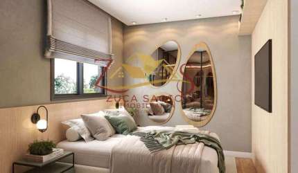 Apartamento à venda em Curitiba, Cajuru, com 2 quartos com suíte, 59,59m²