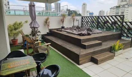Agradável apartamento garden para venda com 1 quarto, sendo 1 suíte, 120m²