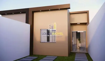 Casa nova pode ser financiada à venda de 3 quartos sendo 1 suíte garagem para 2 carros, quintal, Co