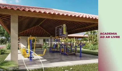 Casa de 2 quartos com possibilidade de ampliação em condomínio fechado com  infraestrutura de lazer