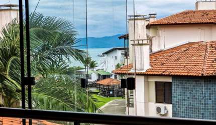 Apartamento vista mar com 1 quarto/dormitório no bairro Ponta das Canas, em Florianópolis- SC