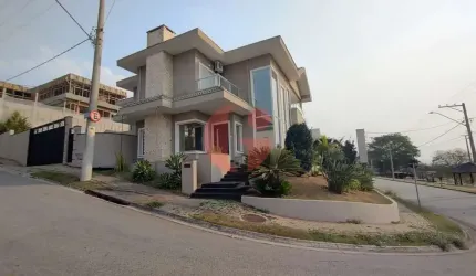 Sobrado alto padrão 430m² 4 suites e 2 vagas no condomínio Jaguary!