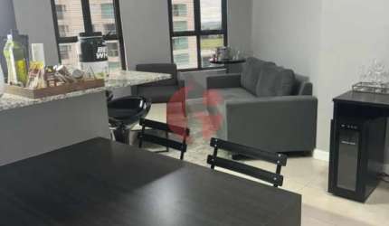 Apartamento para venda com 1 quarto e 2 vagas de garagem - 52m² no Jardim Aquarius