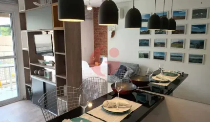 Apartamento mobiliado para locação com 01 quarto e 01 vaga de garagem - 37m² no Centro SJC