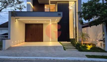 Sobrado novo em condomínio para venda com 04 quartos e 02 vagas de garagem - 244m² no bairro Urbanova