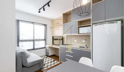 Apartamento mobiliado para locação com vaga  Batel