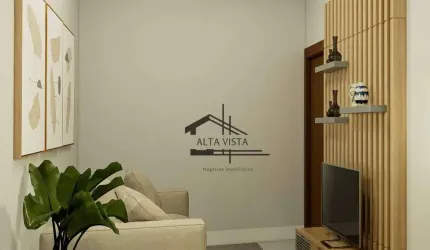 Apartamento com 2 dormitórios à venda, 55 m² por R$ 304.000 - Tibery - Uberlândia/MG