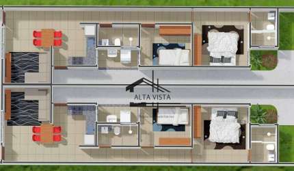 Casa com 2 dormitórios à venda, 70 m² por R$ 315.000 - Shopping Park - Uberlândia/MG