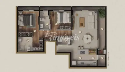 Apartamento à venda, 2 quartos sendo 2 suítes, 1 vaga, Ed. Moradas Atalaia, Bairro Fazenda, Itajaí-SC