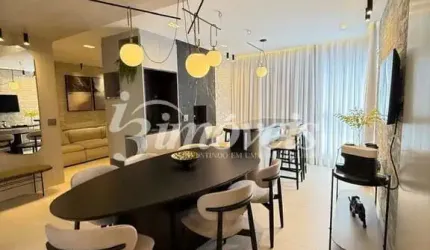 Apartamento para locação anual mobiliado, com 3 suítes, 2 vagas de garagem privativas, Home Square Residence, no bairro Centro, Balneário Camboriú-SC