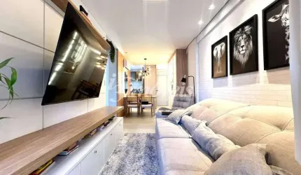Apartamento à venda, 2 quartos sendo 2 suítes, 2 vagas, com linda mobília, Residencial Beira Rio Connection, Bairro Fazenda, Itajaí-SC