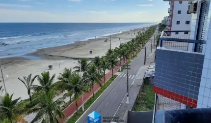 Apto 3 dorms frente a praia Solemar - Praia Grande