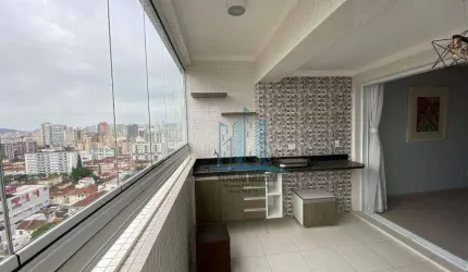 Ótimo apartamento para locação, claro e arejado, com varanda, 2 quartos (sendo 1 suíte). Próximo à Beneficência Portuguesa, Santa Casa. Santos-SP.