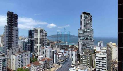 Vende-se apartamento em prédio cobiçado em Santos, na Pompéia. 3 suítes, 2 vagas. Vista Mar dos quartos.