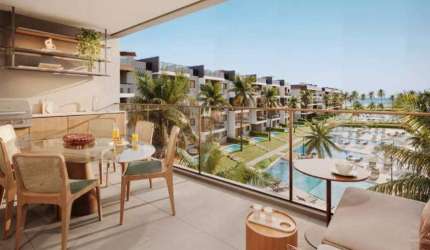 Apartamento de luxo à venda em Ipojuca, Praia do Cupe, com 3 quartos