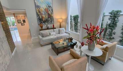 Casa em condomínio fechado com 3 quartos para alugar na Avenida Orlando Tamiosso, 5, Swiss Park, Campinas, 298 m2 por R$ 15.000