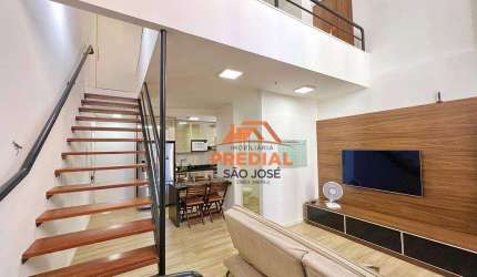 Apartamento com 1 dormitório à venda, 72 m² por R$ 690.000,00 - Jardim Aquarius - São José dos Campos/SP
