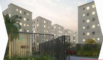 Apartamento com 2 quartos à venda na Avenida Jorge Amado, Limoeiro, Camaçari, 40 m2 por R$ 190.329