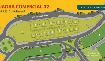 Lançamento 26 lotes comercias no Florais Cuiabá MT
