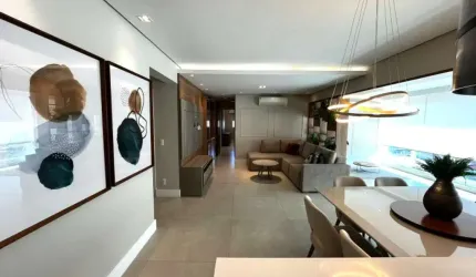 Apartamento de Luxo no Vila Mogilar: 2 Quartos, 2 Suítes, 2 Salas, 3 Banheiros, 2 Vagas de Garagem - Mogi das Cruzes-SP