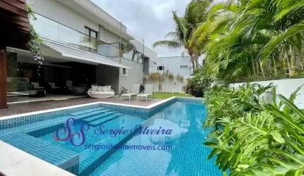 Belíssima casa mobiliada alto padrão no Alphaville Fortaleza com 5 suítes