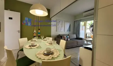 Apartamento térreo e mobiliado no Porto das Dunas com 2 dormitórios