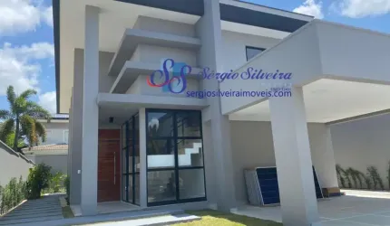 Linda casa no Jardins de Ibiza Eusébio com 4 suítes, piscina privativa.