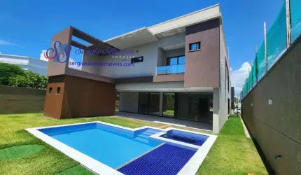 Linda casa duplex alto padrão com 5 suítes no Alphaville Fortaleza.