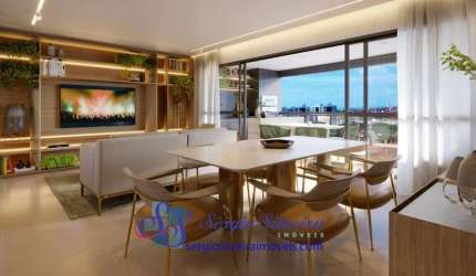 Apartamento com 131m² e 3 suítes no Cocó