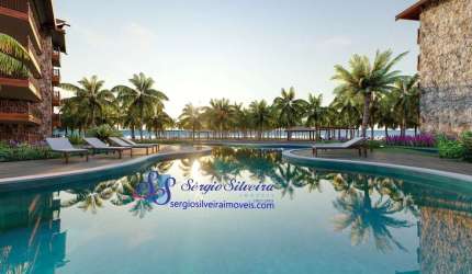Breve lançamento! Apartamento com linda vista mar e 4 suítes no GOA Beach - Porto das Dunas