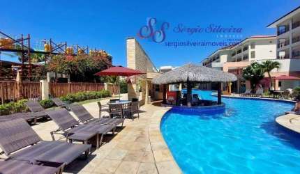 Apartamento com 3 quartos e mobiliado no Wellness Beach Park - Porto das Dunas.