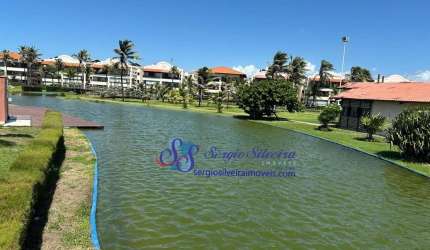 Apartamento amplo com lazer completo no Aquaville Resort, Porto das Dunas.