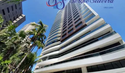 Apartamento de alto padrão com vista mar no Ed. Palmares no Meireles com 4 suítes
