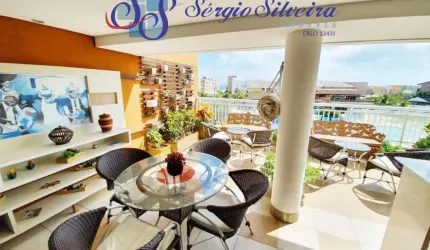 Cobertura duplex mobiliada e nascente  no Vila do Porto no Porto das Dunas com 4 quartos