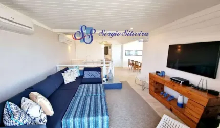 Cobertura no Porto das dunas vista mar com 4 suítes e mobiliada