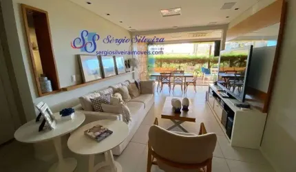 Apartamento térreo e mobiliado no Mandara Lanai Maison com 3 quartos no Porto das Dunas