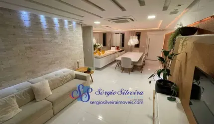Luxuoso apartamento térreo e mobiliado no Mandara Kauai Porto das Dunas com 4 suítes.