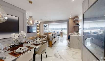 Lindo apartamento de 100 metros com 2 suítes no Jardim Anália Franco