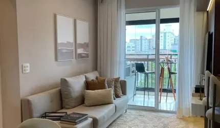 Apartamento decorado para venda com 63 metros quadrados com 2 quartos em Marapé - Santos - SP