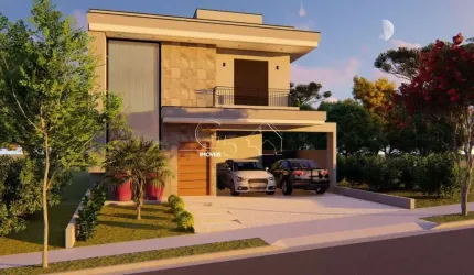 Casa de alto padrão em condomínio fechado em Jundiaí-SP, 3 quartos, 3 suítes, 2 salas, 4 banheiros, 4 vagas de garagem, 200m².
