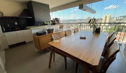 Apartamento de Luxo no Centro de Jundiaí-SP: 3 Quartos, 3 Suítes, 2 Salas, 4 Banheiros, 3 Vagas de Garagem - 145m²