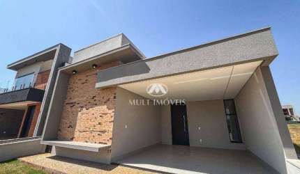 Casa Nova Térrea em Condomínio Fechado localizado no Vivendas da Mata com 259,42m² de terreno e 151,22m² de área construída.