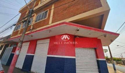 Imóvel Comercial/ Residencial; Parte superior Sobrado  e parte inferior Salão, excelente localização no Bairro Vila Tibério, terreno81m² e 206m² útil