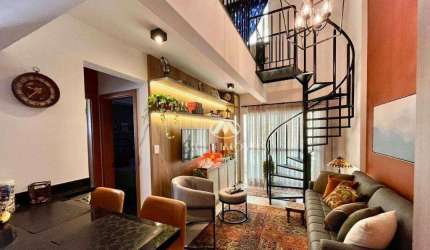 Cobertura Duplex Mobiliada, localizada no bairro Nova Aliança ao lado dos principais shopping da cidade de Ribeirão Preto com 93,22m² de área útil.