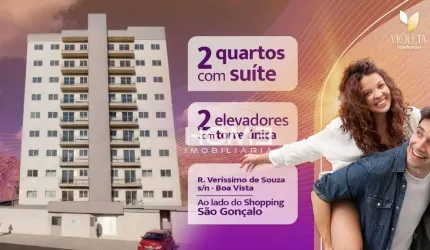 Apartamento com 2 dormitórios à venda, 57 m² por R$ 247.000,00 - Boa Vista - São Gonçalo/RJ