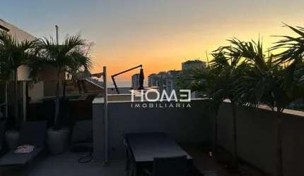 ATENÇÃO ABM - Cobertura Duplex  com 2 dormitórios, 185 m² - venda por R$ 2.300.000 ou aluguel por R$ 18.550/mês - Barra da Tijuca - Rio de Janeiro/RJ